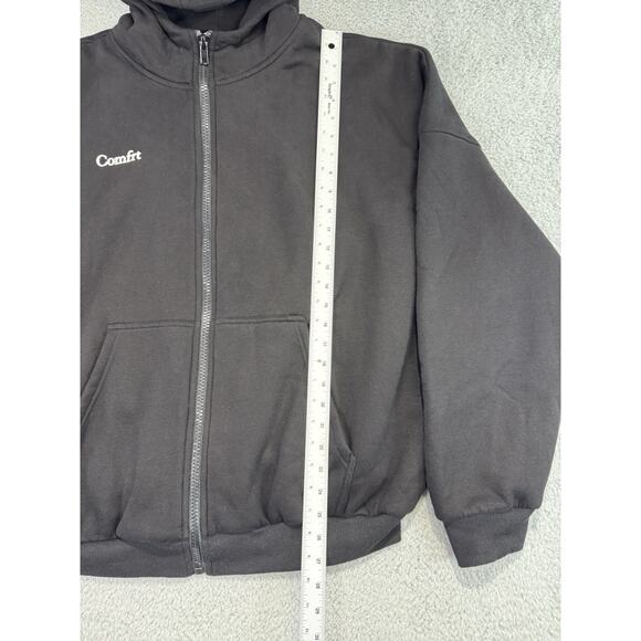 COMFRT Cloud Zip Hoodie Black Men Size Large - Picture 5 of 15